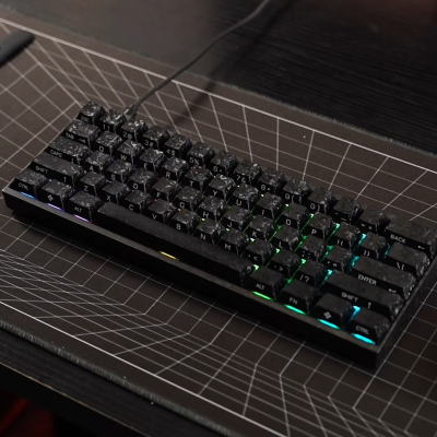Keychron Carbon 60 HE 8K, Keyboard Serat Karbon Berbobot 740 Gram