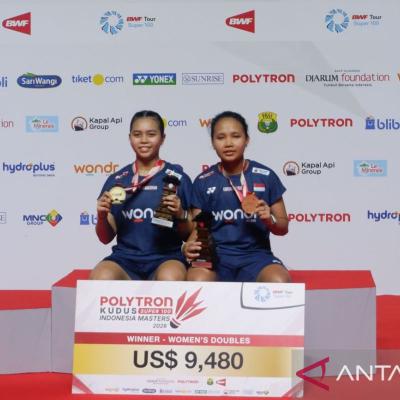 Ganda putri Isyana/Rinjani juara Indonesia Masters 2026