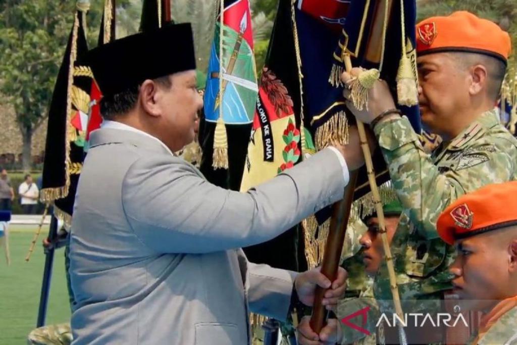 Prabowo Resmikan 204 Satuan Baru TNI dalam Peringatan HUT Ke-81