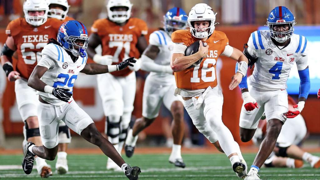 Arch Manning 'edgy' bawa Texas tundukkan Ole Miss 34-27