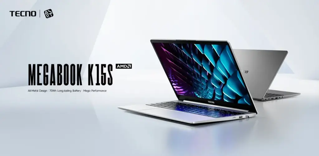 Tecno Megabook K15S Masuk Indonesia, Bawa Ryzen 5 7430U dan Sembilan Port