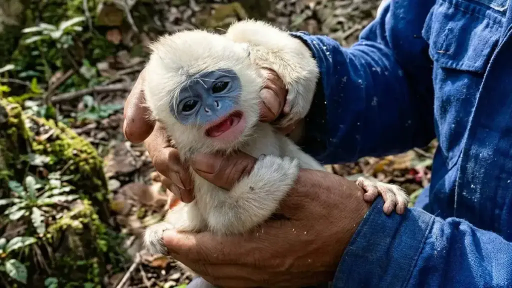 Bayi Surili Terkepung Karhutla Gunung Ciremai Kembali ke Induknya