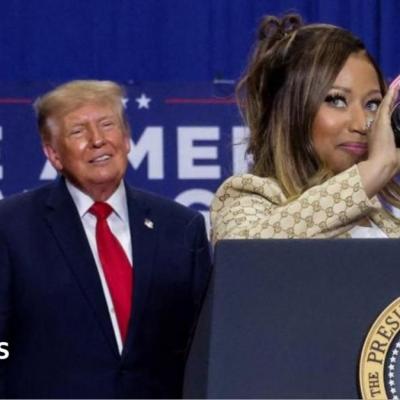 Nicki Minaj tampil di panggung bersama Trump di kampanye Michigan
