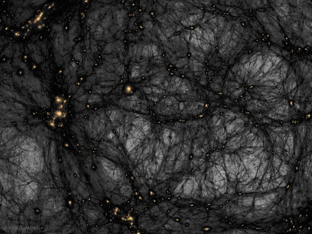 Peta Materi Gelap dalam Simulasi Alam Semesta di APOD NASA