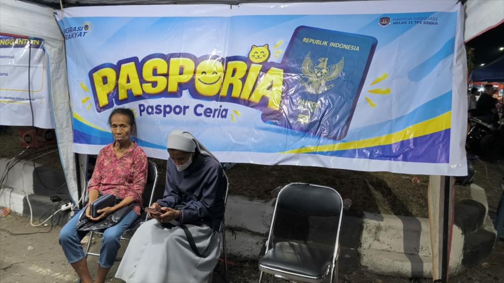 Kantor Imigrasi Sikka Buka Layanan Paspor di Car Free Night Maumere