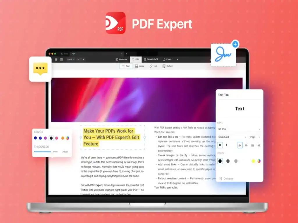 PDF Expert untuk Mac dijual 79,99 dolar AS dengan lisensi seumur hidup