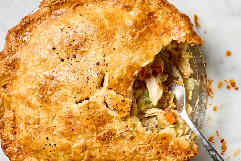 Trik Roti Bermentega, Cara Praktis Bikin Chicken Pot Pie