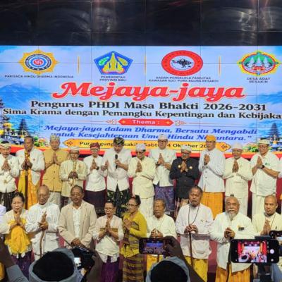 PHDI Pusat Gelar Mejaya-jaya di Besakih, Tegaskan Rekonsiliasi Umat Hindu